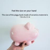 💖 cute and creative world ceramics piggy bank for girls - encourage saving in style! logo