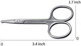img 3 attached to Eyebrow Scissors Curved Rounded Scissors