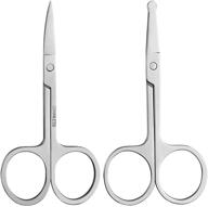 eyebrow scissors curved rounded scissors logo