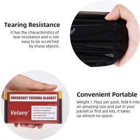 img 1 attached to 🏅 Velany Emergency Blankets: Reliable Safety for Marathons and Emergencies