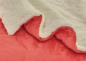 img 3 attached to GrandLinen Micromink Comforter Borrego Backing Bedding for Comforters & Sets