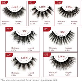 img 2 attached to XD-D21 A-BEG Faux Mink 5D False Eyelashes: Natural 18-25mm Fluffy Volume Lashes - 7 Pairs, Handmade & Reusable, No Glue needed - Complete eyelashes pack!