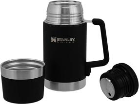 img 2 attached to Stanley Master Series Vacuum Insulated Food Jar 24 oz, Foundry Black: Durable and Insulated for Hot or Cold Meals