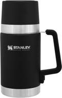 stanley master series vacuum insulated food jar 24 oz, foundry black: durable and insulated for hot or cold meals логотип