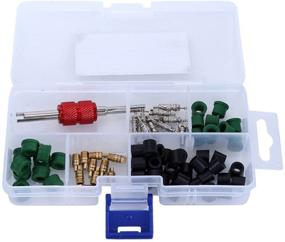 img 4 attached to WINOMO 71Pcs A/C Air Conditioning Valve Core Accessories 🧊 R12 R134a Refrigeration Kit: Comprehensive Assortment for Remover, Installer and More!