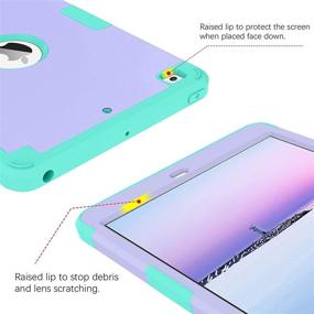 img 1 attached to 💜 BENTOBEN iPad Mini 5/4 Case - 3-in-1 Hybrid Heavy Duty Shockproof Cover, Purple