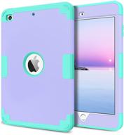 💜 bentoben ipad mini 5/4 case - 3-in-1 hybrid heavy duty shockproof cover, purple logo