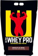 🍫 universal nutrition ultra whey pro: creamy chocolate ice cream flavor in a massive 10-pound container logo