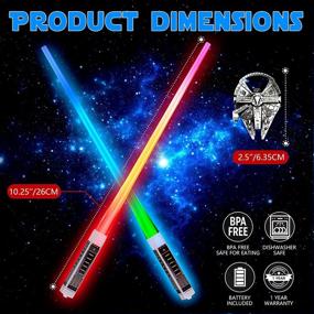 img 2 attached to 🌟 Ultimate Star Wars Chopsticks: Luxxis Light Up LED Glowing Multicolor Set [2 pairs] - Perfect for Fun Theme Parties and Gifts, with Bonus Bottle Opener and Gift-Ready Postcard