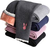 girls' clothing and leggings - govc winter fleece velvet leggings logo