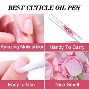 img 1 attached to 🌹 Rose Cuticle Oil Pen for Nail Care & Growth by Lagunamoon - Nourishing, Soothing & Moisturizing Damaged Nails - 5 ml