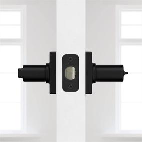 img 1 attached to 🚪 Kwikset Casey Privacy Lever for Bedroom or Bathroom Door in Matte Black