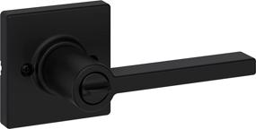 img 3 attached to 🚪 Kwikset Casey Privacy Lever for Bedroom or Bathroom Door in Matte Black