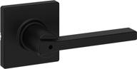 🚪 kwikset casey privacy lever for bedroom or bathroom door in matte black логотип