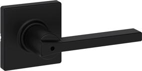 img 4 attached to 🚪 Kwikset Casey Privacy Lever for Bedroom or Bathroom Door in Matte Black