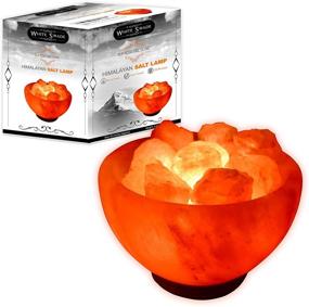 img 4 attached to 🔥 Enhance Your Space with Whiteswade Himalayan Salt Lamp Signature 'Rumeisa Firebowl' - Featuring Authentic Himalayan Crystal Rock, Salt Chips, UL-Approved Dimmer Switch and Bulb. Perfect Gift Idea and Popular Feng Shui Decor.