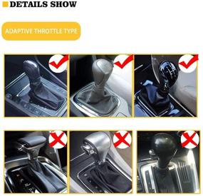 img 1 attached to 🖤 Wanyint Solid Black Neoprene Auto Handbrake Cover Gear Shift Knob Cover Set - Enhancing Car Interior Decor with Breathability and Excellent Grip
