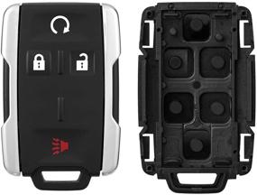 img 1 attached to Protective Keyless Entry Remote Key Fob Cover for Chevy Silverado, Colorado & GMC Sierra 2014-2017 - M3N-32337100 Compatible Shell Case