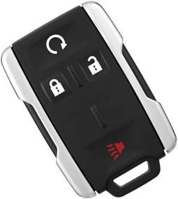img 4 attached to Protective Keyless Entry Remote Key Fob Cover for Chevy Silverado, Colorado & GMC Sierra 2014-2017 - M3N-32337100 Compatible Shell Case