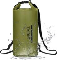 taibid waterproof dry bag for boating, kayaking, swimming - adjustable shoulder strap - camping, snorkeling, beach, hiking water sports - 10l/20l/30l sizes логотип
