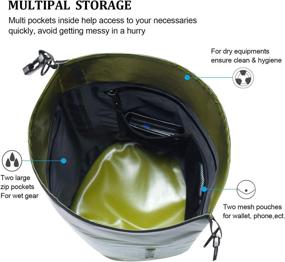 img 3 attached to TAIBID Waterproof Dry Bag for Boating, Kayaking, Swimming - Adjustable Shoulder Strap - Camping, Snorkeling, Beach, Hiking Water Sports - 10L/20L/30L Sizes