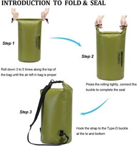img 1 attached to TAIBID Waterproof Dry Bag for Boating, Kayaking, Swimming - Adjustable Shoulder Strap - Camping, Snorkeling, Beach, Hiking Water Sports - 10L/20L/30L Sizes