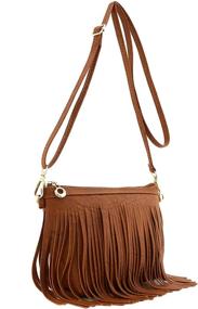 img 4 attached to Small Fringe Crossbody Wrist Strap Women's Handbags & Wallets