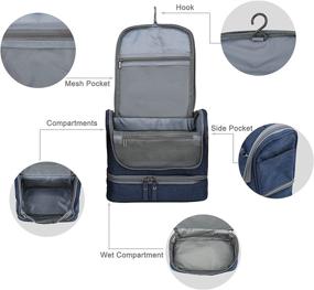 img 3 attached to 🧳 TABITORA Toiletry Portable Organizer: Optimal Separation for Easy Travel