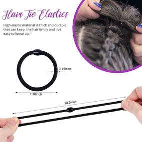 img 2 attached to Topsy Tail Hair Tools Kit: TsMADDTs 4 Pcs Hair Braiding Tool - French Braid Loop & Topsy Tail Loop Tool with 10pcs Hair Ties, 2 Colors!