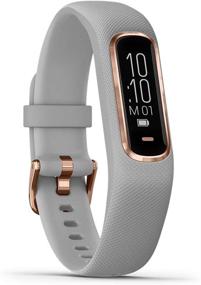 img 3 attached to Garmin Vivosmart 4 - Rose Gold with Gray Band: Activity Tracker & Fitness Watch with Pulse Ox & Heart Rate Monitoring