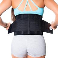 neohealth plus size lower back brace - up to 60 inch, posture recovery, herniated disc pain relief, waist trimmer weight loss ab belt, exercise adjustable for women & men oversize logo