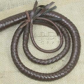 img 1 attached to 🔥 Rugged Ardour Crafts 08 Plait Genuine Real Leather Bull Whip: A Heavy Duty Force to be Reckoned With