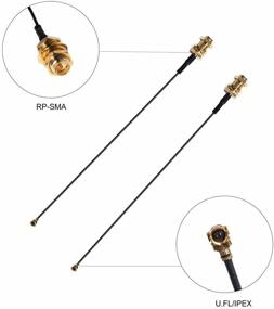 img 3 attached to 📡 Enhance Wireless Performance with 2 x 8dBi WiFi RP-SMA Male Antenna + Pigtail Cable - Perfect for Mini PCIe Card Wireless Routers, PC Desktop, Repeater, FPV UAV Drone, and PS4 Build