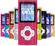 🎧 mymahdi - digital compact portable mp3/mp4 player for max 64 gb support, with photo viewer, e-book reader, voice recorder, fm radio, video movie - red logo