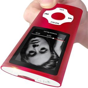 img 3 attached to 🎧 MYMAHDI - Digital Compact Portable MP3/MP4 Player for Max 64 GB Support, with Photo Viewer, E-Book Reader, Voice Recorder, FM Radio, Video Movie - Red