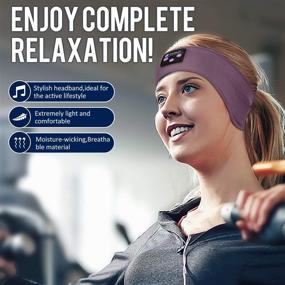img 3 attached to Enhance Your Sleep and Active Lifestyle with POSNIUD Sleep Headphones Sports Headband