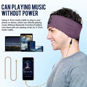img 2 attached to Enhance Your Sleep and Active Lifestyle with POSNIUD Sleep Headphones Sports Headband