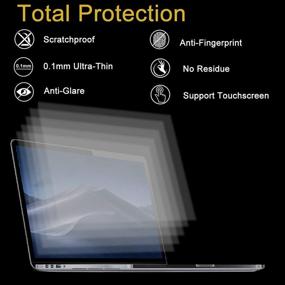 img 1 attached to 📱 3-Pack Matte Anti-Glare Screen Protector for MacBook Pro 13 Inch 2021-2016 (Models A2338 M1, A2289, A2251, A2159, A1706, A1708, A1989) / MacBook Air 13 (Models A2337 M1, A2179, A1932) – Eye-Friendly, Fatigue-Reducing Protection