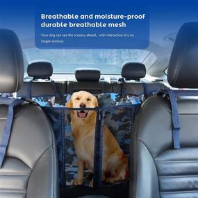 img 1 attached to 🐾 BOWINR 4-in-1 Dog Car Seat Cover: Waterproof, Scratchproof, Nonslip, and Pet Fur Protection for Cars & SUVs