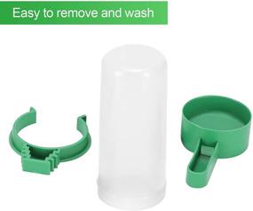 img 3 attached to 🐦 Lamoutor 8-Piece Bird Water Feeder Plastic Drinker Clip for Parrots, Budgie, Cockatiel, Lovebirds