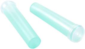 img 1 attached to 🌸 Flower Tube - 100-Pack Floral Water Tubes for Arrangements, Clear Blue Plastic, 0.6 x 2.8 Inches