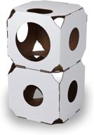 🐱 stackable modern cat condo & modular cat tree - house & tunnel cubes for cats - made in usa logo