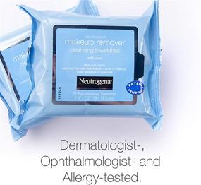 img 3 attached to 🧖 Neutrogena Makeup Remover Cleansing Face Wipes: Alcohol-Free, 2 Pack Value Twin Pack, 25 Count. Removes Waterproof Makeup and Mascara, Daily Cleansing Facial Towelettes.