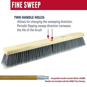 img 1 attached to 🧹 Weiler 42042 24-Inch Fine Sweep Floor Brush with Flagged Silver Polystyrene Fill - Efficient Cleaning Tool for Various Surfaces