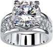 sterling zirconia diamond eternity engagement women's jewelry logo