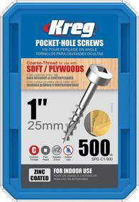 img 2 attached to SPS C1 500 Pocket Screws - 1 Inch Pan Head Fasteners