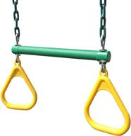 🌿 seo-friendly green and yellow ring trapeze with chain by creative playthings логотип