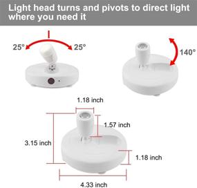 img 1 attached to 🔦 LUXSWAY Wireless LED Spotlights: Dimmable Battery Accent Lights for Artwork - 2 Pack with 2 Remotes