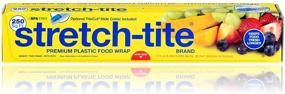 img 4 attached to Stretch-Tite Premium Plastic Food Wrap with Slide Cutter - Extra Strong, 250 sq ft