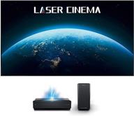 📽️ hisense 100l10e 100-дюймовый 4k uhd smart laser проектор tv комплект с экраном и улучшенной звуковой системой 2.1 (2019) логотип